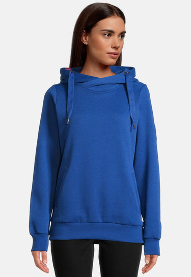 salzhaut - SÜNN Damen Tailliert - Hamburg - Hoodie - Kapuzenpulli - 93 - #farbe_ultramarine