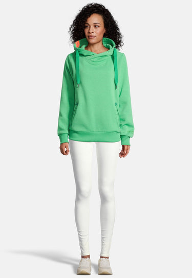 salzhaut - SÜNN Damen Tailliert - Hamburg - Hoodie - Kapuzenpulli - 20 - #farbe_apple-green-mel