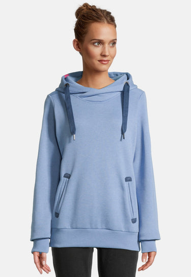 salzhaut - SÜNN Damen Tailliert - Hamburg - Hoodie - Kapuzenpulli - 73 - #farbe_ice-blue