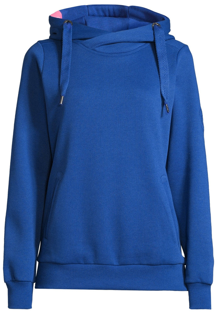 salzhaut - SÜNN Damen Tailliert - Hamburg - Hoodie - Kapuzenpulli - 94 - #farbe_ultramarine
