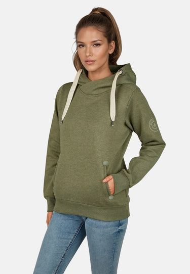 salzhaut - SÜNN Damen Tailliert - Hamburg - Hoodie - Kapuzenpulli - 60 - #farbe_seagrass