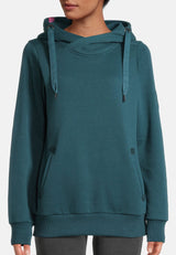 salzhaut - Damen Hoodie SÜNN Tailliert - adenauer & co - Anker - Basic - 74 - #farbe_Dragonfly
