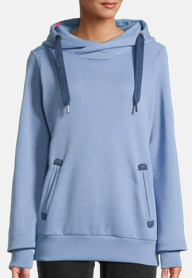 salzhaut - SÜNN Damen Tailliert - Hamburg - Hoodie - Kapuzenpulli - 75 - #farbe_ice-blue