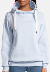 salzhaut - Damen Hoodie SÜNN Tailliert - adenauer & co - Anker - Basic - 92 - #farbe_Light Blue