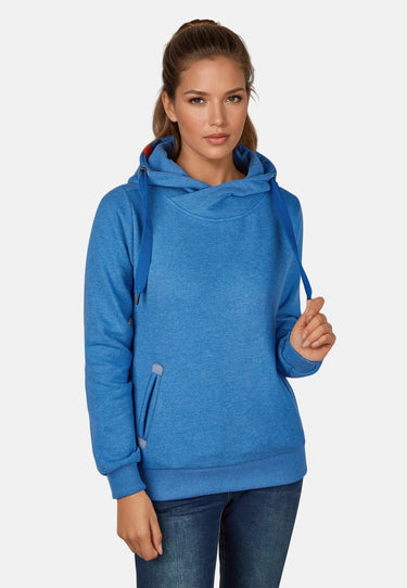 salzhaut - SÜNN Damen Tailliert - Hamburg - Hoodie - Kapuzenpulli - 14 - #farbe_sky