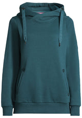 salzhaut - Damen Hoodie SÜNN Tailliert - adenauer & co - Anker - Basic - 73 - #farbe_Dragonfly