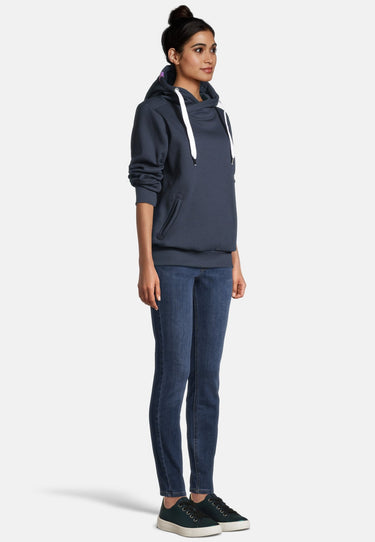 Salzhaut - SÜNN HOODIE Damen Relaxed-Fit - Eingriffstaschen - Hoodie - Reduziert - 28 - #farbe_navy
