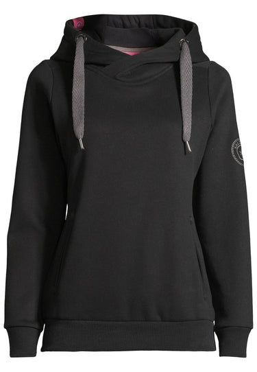 Salzhaut - SÜNN HOODIE Damen Relaxed-Fit - Eingriffstaschen - Hoodie - Reduziert - 35 - #farbe_black