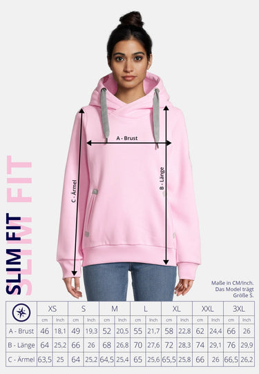 Salzhaut - SÜNN HOODIE Damen Relaxed-Fit - Eingriffstaschen - Hoodie - Reduziert - 7 - #farbe_ros
