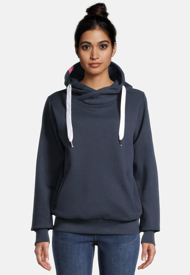 Salzhaut - SÜNN HOODIE Damen Relaxed-Fit - Eingriffstaschen - Hoodie - Reduziert - 24 - #farbe_navy