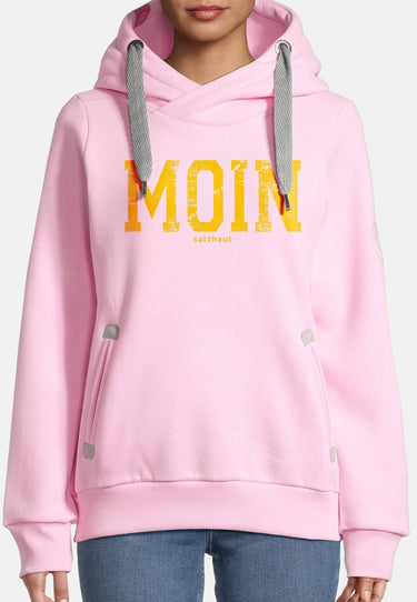 Salzhaut - SÜNN - MOIN Damen Tailliert - baumwollpullover - frauen sweatjacke - freizeitpullover - 23 - #farbe_rose-neon-orange