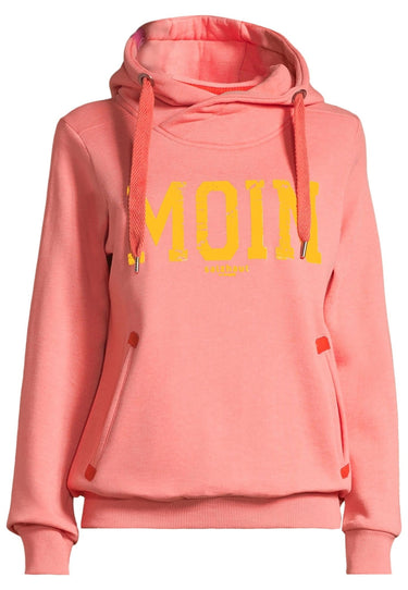 salzhaut - SÜNN - MOIN Damen Tailliert - Damen - Frontprint - Hoodie - 2 - #farbe_coral
