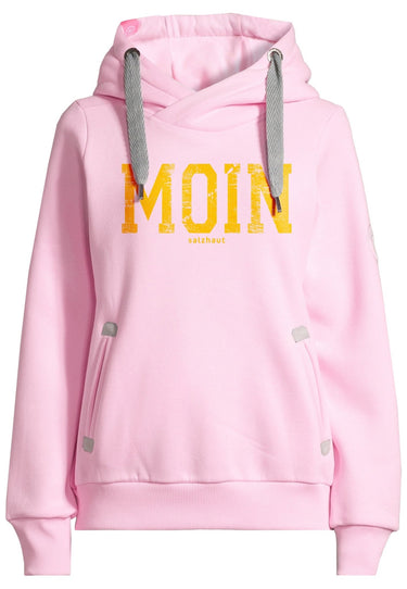 Salzhaut - SÜNN - MOIN Damen Tailliert - baumwollpullover - frauen sweatjacke - freizeitpullover - 22 - #farbe_rose-neon-orange