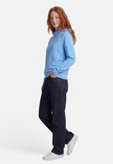 salzhaut - SUTSCHE Damen Hoodie Regular Fit - adenauer & co - Anker - Basic - 21 - #farbe_Ice Blue