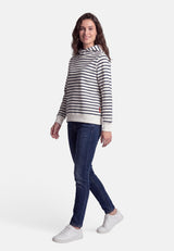 salzhaut - SUTSCHE - RINGEL Damen Regular Fit - adenauer & co - Anker - Basic - 5 - farbe_Navy-Offwhite