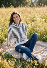 salzhaut - SUTSCHE - RINGEL Damen Regular Fit - adenauer & co - Anker - Basic - 1 - farbe_Navy-Offwhite