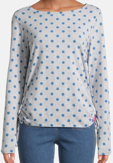 salzhaut - SVEA Damen normale Passform - Hamburg - Langarmshirt - Punkte - 3 - #farbe_grey-melange