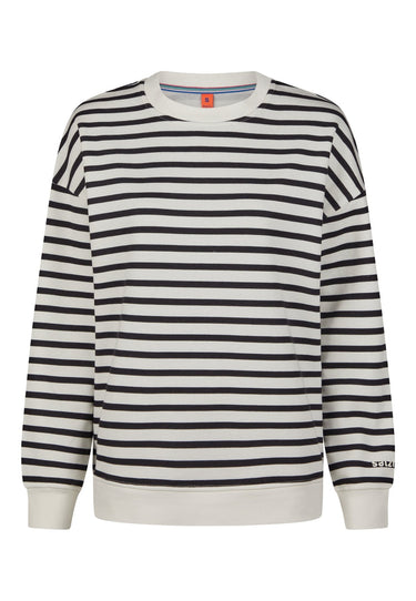 salzhaut - TAIER Damen Relaxed-Fit - Damen - Longsleeve - Pullover - 2 - #farbe_navy-offwhite