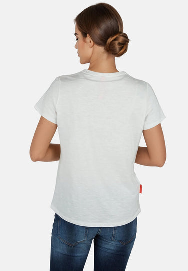 Salzhaut - TELGEN - UNI Damen Relaxed-Fit - Backprint - Basic Casual - Cotton Flamé - 4 - #farbe_offwhite