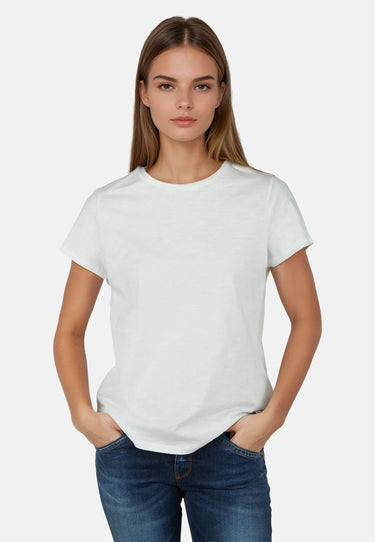 Salzhaut - TELGEN - UNI Damen Relaxed-Fit - Backprint - Basic Casual - Cotton Flamé - 3 - #farbe_offwhite