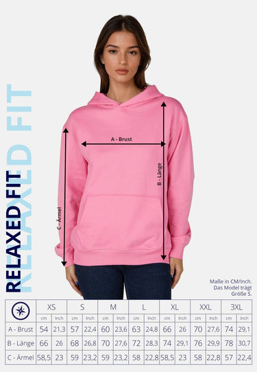 Salzhaut - TIEREN Damen Oversized - Hoodie - Kapuzenpullover - Langarmshirt - 7 - #farbe_blossom