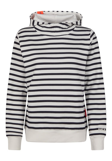 Salzhaut - TIUTEN Damen Relaxed-Fit - Hoodie - Kapuzenpullover - Langarmshirt - 2 - #farbe_navy-offwhite