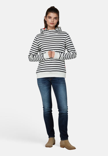 Salzhaut - TIUTEN Damen Relaxed-Fit - Hoodie - Kapuzenpullover - Langarmshirt - 1 - #farbe_navy-offwhite