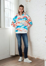 Salzhaut - TÖHN Damen Relaxed-Fit - Hoodie - Kapuzenpullover - Langarmshirt - 1 - #farbe_multicolor-verlauf