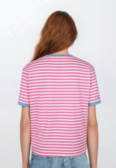 salzhaut - UCK Damen Relaxed-Fit - Bluse - Polo-Shirt - Rundhals - 9 - #farbe_offwhite-blossom