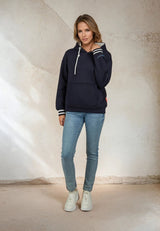 Salzhaut - ÜLKEN Damen Relaxed-Fit - Hoodie - Kapuzenpullover - Langarmshirt - 1 - #farbe_navy