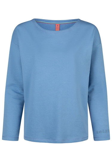 Salzhaut - UNNERWEGS Damen Relaxed-Fit - Backprint - Hoodie - Langarmshirt - 9 - #farbe_ice-blue