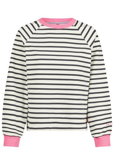 salzhaut - UNSEBULK Damen Gerade - Hoodie - Langarmshirt - Pullover - 2 - #farbe_navy-offwhite