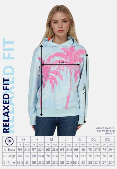 salzhaut - UPLEST Damen Regular Fit - Hoodie - Kapuzenpullover - Langarmshirt - 7 - #farbe_light-blue
