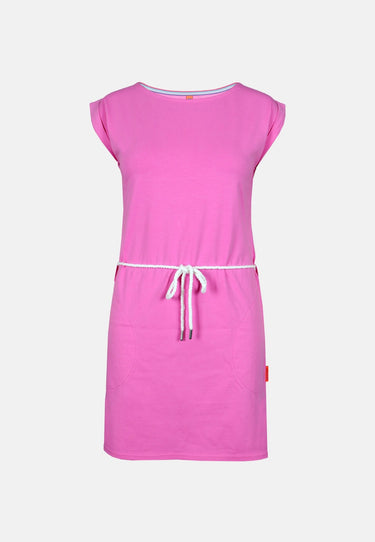 Salzhaut - USSELIG - UNI Damen Leicht tailliert - Basic Casual - Eingriffstaschen - Kleid - 2 - #farbe_blossom