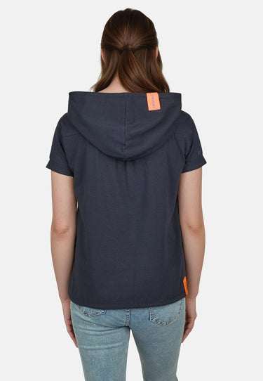 salzhaut - UTFLOG Damen Relaxed - Fit - Bluse - Polo - Shirt - T-Shirt - 4 - #farbe_navy