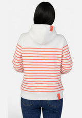 salzhaut - VASEN Damen Relaxed - Fit - adenauer & co - Anker - Basic - 11 - farbe_Fiery Coral - Offwhite
