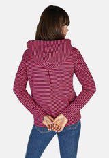 salzhaut - VATTING Damen Longsleeve Relaxed-Fit - adenauer & co - Anker - Basic - 5 - #farbe_Navy-Beetroot