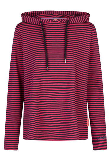 salzhaut - VATTING Damen Relaxed-Fit, normale Passform - Hoodie - Kapuzenpullover - Langarmshirt - 2 - #farbe_navy-beetroot