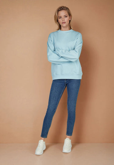 Salzhaut - VEBIESTERN Damen Relaxed-Fit - Langarmshirt - Longsleeve - Pulli - 8 - #farbe_breeze
