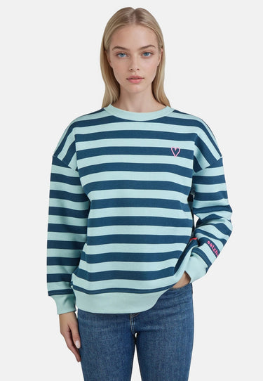 Salzhaut - VEERMASTER Damen Relaxed-Fit - Hoodie - Langarmshirt - Longsleeve - 3 - #farbe_navy-breeze