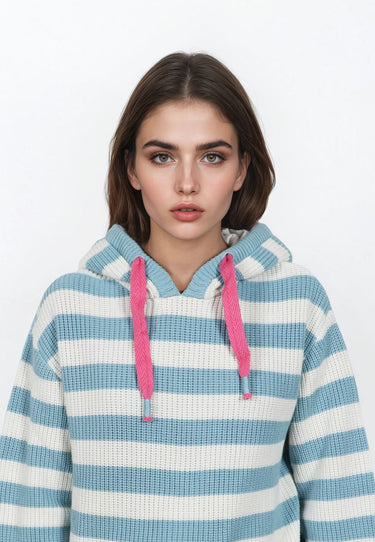 Salzhaut - VELOZIPEE Damen Oversized - Fleecepullover - Hoodie - Kapuzenpullover - 3 - #farbe_breeze-offwhite
