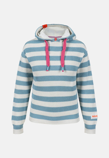 Salzhaut - VELOZIPEE Damen Oversized - Fleecepullover - Hoodie - Kapuzenpullover - 2 - #farbe_breeze-offwhite
