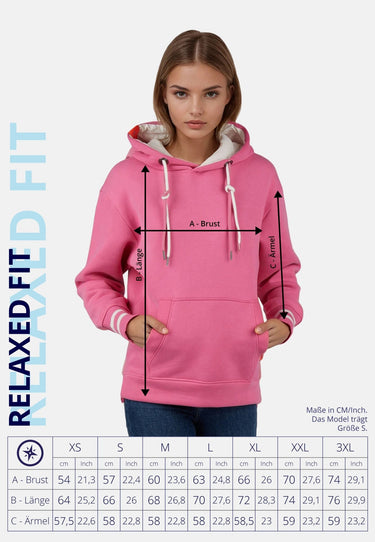 Salzhaut - VERDADDERT Damen Oversized - Hoodie - Kapuzenpullover - Langarmshirt - 7 - #farbe_blossom