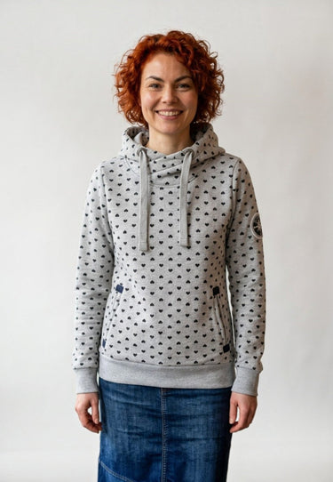salzhaut - VIKSJÃ Damen normale Passform - adenauer & co - Anker - Basic - 3 - farbe_Grey Melange