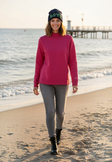 salzhaut - VÖRDEM Damen Sweatshirt Regular Fit - adenauer & co - Anker - Basic - 1 - #farbe_Beetroot