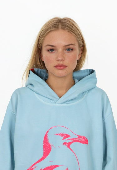 Salzhaut - VÖÖRUT Damen Oversized - Hoodie - Kapuzenpullover - Möwe - 11 - #farbe_breeze