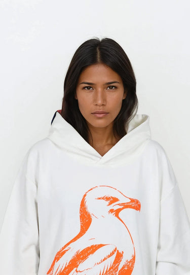 salzhaut - VÖÖRUT Damen Oversized - Hoodie - Kapuzenpullover - Möwe - 3 - #farbe_offwhite