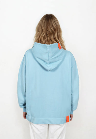 Salzhaut - VÖÖRUT Damen Oversized - Hoodie - Kapuzenpullover - Möwe - 12 - #farbe_breeze