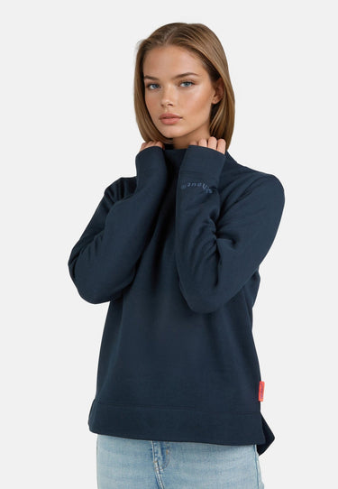 Salzhaut - VÖRDEM Damen Regular Fit - Hoodie - Langarmshirt - Longsleeve - 9 - #farbe_navy