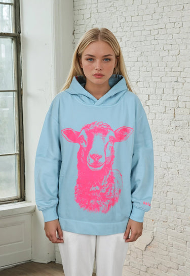 Salzhaut - VÖRSLACH Damen Oversized - Frontprint - Hoodie - Kapuzenpullover - 9 - #farbe_breeze